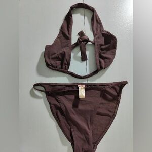 Brown ERES two piece swimsuit never used